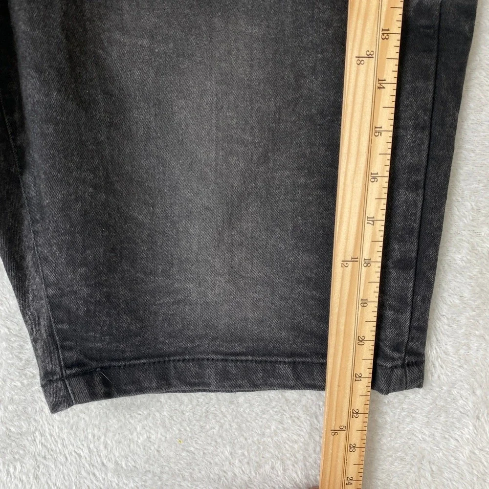 Refinery Republic Mens Black Denim Shorts Size 34 Faded 90s Grunge Skater NWT